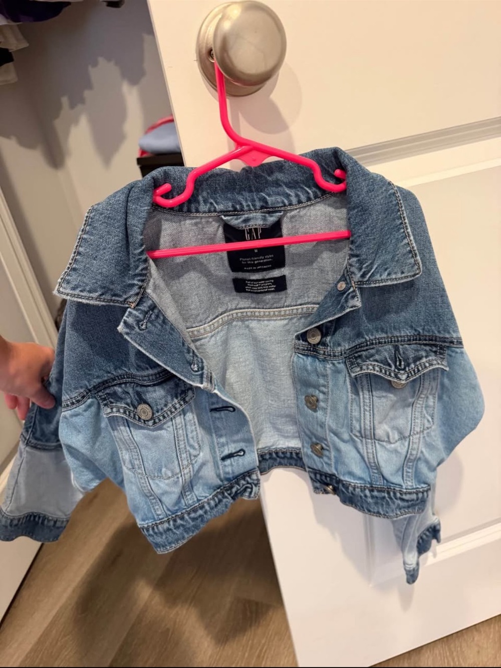 GAP Two-Tone Light & Medium Blue Denim Jacket for Kids